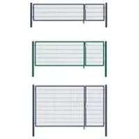HOME DELUXE Doppelflügel Gartentor ADITUS grün 120 x 350 cm