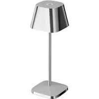 Villeroy & Boch NEAPEL MICRO Design Akku-Tischlampe – kabellos, wetterfest & dimmbar chrom