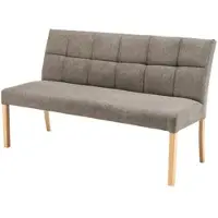 Woodford Esszimmerbank mit Steppung Dakota , braun , Maße (cm): B: 150 H: 89 T: 64.0