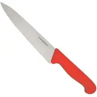 Schneider Kochmesser mit schmaler Klinge 260834 , Klingenlänge: 18 cm, Grifffarbe: rot