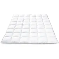 BETTWARENSHOP Gänsedaunen Bettdecke mit Eiderdaune medium, Füllung: 70% Gänsedaune, 30% Eiderdaune 240x220 cm - weiß