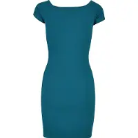 Urban Classics Geripptes Kleid mit freien Schultern Damen