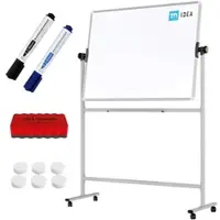 Allboards Mobiles Board, Serie: TM Idea/Flex ‚Äì mit doppelseitiger Whiteboard-Oberfläche, drehbar, 120√ó90 cm