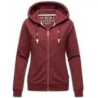 NAVAHOO Damen Kapuzensweatshirt Sportlicher Zip-Hoodie mit Dicken Tunnelzugkordeln Engelshaar