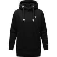 NAVAHOO Damen Kapuzensweatshirt Kuscheliger Hoodie mit Oversize Look Silberengelchen