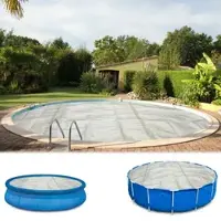 Poolpanda Pool Solarfolie Ø 600 cm Power rund | transparent | 300 my | 16 mm Luftblasen