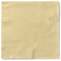 Mank Serviette in Creme aus Tissue 3-lagig, 33 x 33 cm, 100 Stück