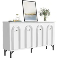OKWISH Kinderbett 140x200 Doppelbett ohne Matratze,Bettgestell aus ökologischem Eukalyptusholz,Chenille-Polsterbett Jugendbett mit robustem Eisenrahmen,Beige