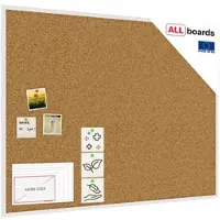 Allboards Pinnwand mit weißem Naturholzrahmen 120x90cm