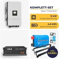 HUSATECH Deye Hybrid-Wechselrichter SUN-12K-SG05LP3 mit 1 x Pylontech US5000 1-C | 3-phasig | 12 kW | 4,8 kWh