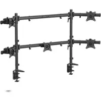HFTEK MS625C-N - Tischhalterung für 5 Monitore bis 27/32 Zoll Bildschirme 8kg pro arm