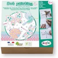 Aladine Dot Painting Set - Natur Malset für Kinder Holzformen