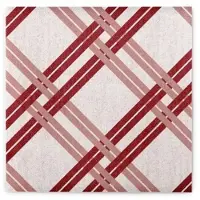 Mank Airlaid Serviette Fabio in Bordeaux, 40 x 40 cm, 50 Stück - - Retro 70er Jahre Stil