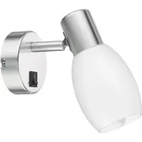 Ledscom.de Wand-Leuchte LUPI mit Schalter, einflammig inkl. E14 LED Kerze Filament 4,1W 458lm extra-warm-weiß