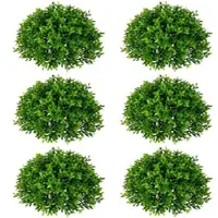 Creativ Green künstliche Pflanze Teeblatt-Halbkugel, ca 28x12cm, 6er Set