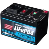 Revolt 230-V-Powerstation & Solarkonverter, LiFePO4, 111 Wh, 80 W, 2x USB-A