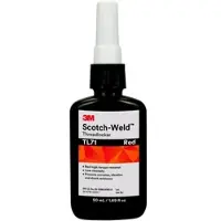 3M Scotch-Weld Anaerober Klebstoff zur Schraubensicherung TL71, Rot, 50 ml
