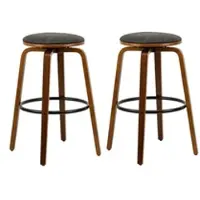 Möbel Kraft Barhocker 2er-Set ¦ schwarz ¦ Maße (cm): B: 40 H: 70