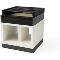 MAESTRO FERRETERO MF - Eingebauter Grill für Holz und Holzkohle, Modell KITAWAY GRILL La Valenciana (Grau/Weiß - 100 x 100 x 113,5 cm) REF: T01097