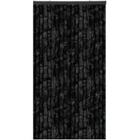 Arsvita Flauschvorhang 80x220 cm Unistreifen schwarz