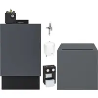 Viessmann Öl-Brennwert-Paket Vitoladens 300-C 23,6 kW modulierend mit Regelung Vitotronic 200, Mischermodul und 130l Speicher untergestellt - Z022450