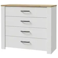 Forte Schubkastenkommode ¦ weiß ¦ Maße (cm): B: 102 H: 87 T: 42.0
