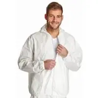 DS-SafetyWear Arbeitsschutzprodukte GmbH ProSafe 2 Einweg Jacke, Kapuze, weiß, PSA Kategorie 3 PS2JA-3XL , 1 Karton = 50 Stück, Größe 3XL