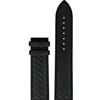 Certina - Leder Lederarmband ohne Schließe 21mm/20mm XL C610016426 - carbonfasermotiv-prägung,kalb,schwarz