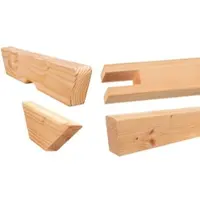 Meingartenversand.de Sattelbalken für Pergola 4 x 10 x 190 cm – Pergola Balken aus naturbelassener Douglasie – idealer Querbalken für Gartenpergolen