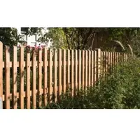 Meingartenversand.de Gartenzaun Douglasie Luzern 200 x 80 cm – Zaun aus naturbelassenem Douglasienholz, – Vorgartenzaun in hoher Qualität – Zaun für Gartenanlagen