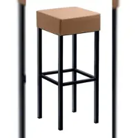 Mayer Barstuhl Sitzmöbel 1123 34 x 34 x 82 cm Stahl schwarz/hellbraun