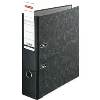Herlitz Ordner A4 maX.file nature pocket Wolkenmarmor 80mm schwarz Packung mit 10 Stück