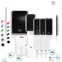 Blanc HYGIENIC HYGIENE-KOMPLETT-Set SENSOR: Handtuch-, Schaumseifen-, Desinfektions-, Toilettenpapierspender & Sitzreiniger inkl. Füllmittel