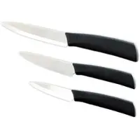 Rosenstein & Söhne 3er-Set: Schäl-, Obst- und Universal-Keramikmesser