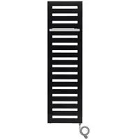 Zehnder Design-Heizkörper Metropolitan Bar, elektrisch, Inox-Look, 1800 x 39 x 500 mm, RAL 9016 (Verkehrsweiß), Schutzart IP65