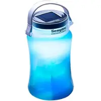 Semptec 2in1-Solar-Campingleuchte CL-103.ms, Aufbewahrungsbox, 100 lm, blau