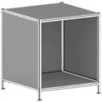 Viasit Aktenregal »System 4« schmal 1 OH grau, 40.4x40.4 cm