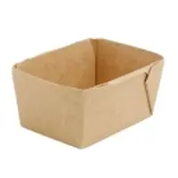 Greenbox Feinkostschalen, 250 ml, braun, rechteckig DFC01130 , 1 Karton = 5 Packungen à 100 Stück