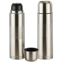 Rosenstein & Söhne 2er-Set Edelstahl-Isolierflasche mit Becher 0,5 Liter