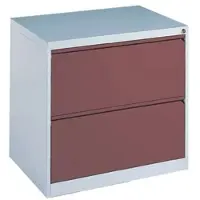 Californian Products CP Hängeregistraturschrank A4 rot, 78.7x73.3x59 cm