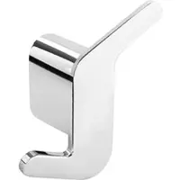 BRILLANTBAD BORGANIC Doppelkleiderhaken Edelstahl poliert 68x58x39 mm für Bad & Küche >> zum Bohren