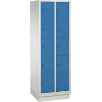 C+P Fächerschrank 8020205S10007 m. Sockel 10Fächer lgr/lbl