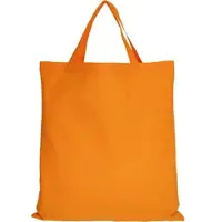 TEXXILLA Baumwolltasche CLASSIC mit zwei kurzen Henkeln und Ihrem Wunschmotiv, mandarin