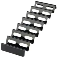 AGL A.G.L. Snackwellen „Black Snack“, Kunststoff in elegantem schwarz, spülmaschinengeeignet, Maße 170 mm x 570 mm, 7 Auflagen