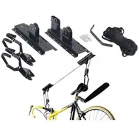 AGT Platzsparender Fahrrad-Aufhänger mit komfortablem Liftsystem, bis 20kg