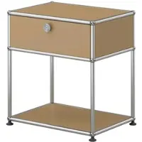 USM United Soft USM Haller Nachttisch, mit einer Klapptür Beige