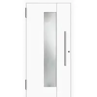 Haustuerenland.de Aluminium Haustür RC2 "BABETTE" 78 mm Wunsch-RAL-Farbe außen öffnend DIN links