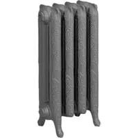 ASW Gussradiator Kopenhagen RAL 7022, 8 Rippen, 660 mm Breite, 500 mm Höhe, 180 mm Tiefe