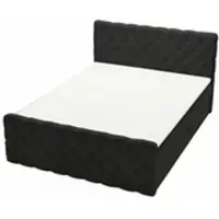GRAINGOLD Boxspringbett Lunaris 180x200 - Bett mit Matratze und Topper - Boxspringbett mit Bettkasten und Matratze - Boxspringbett Schwarz (Elegance 21)