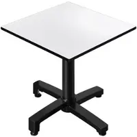 GGM Möbel CPBC | HPL Bistro Tisch | B:T:H 60 x 60 x 78 cm | Wenge / Aluminium | Klappbar + Zusatzgewicht | Quadratisch
